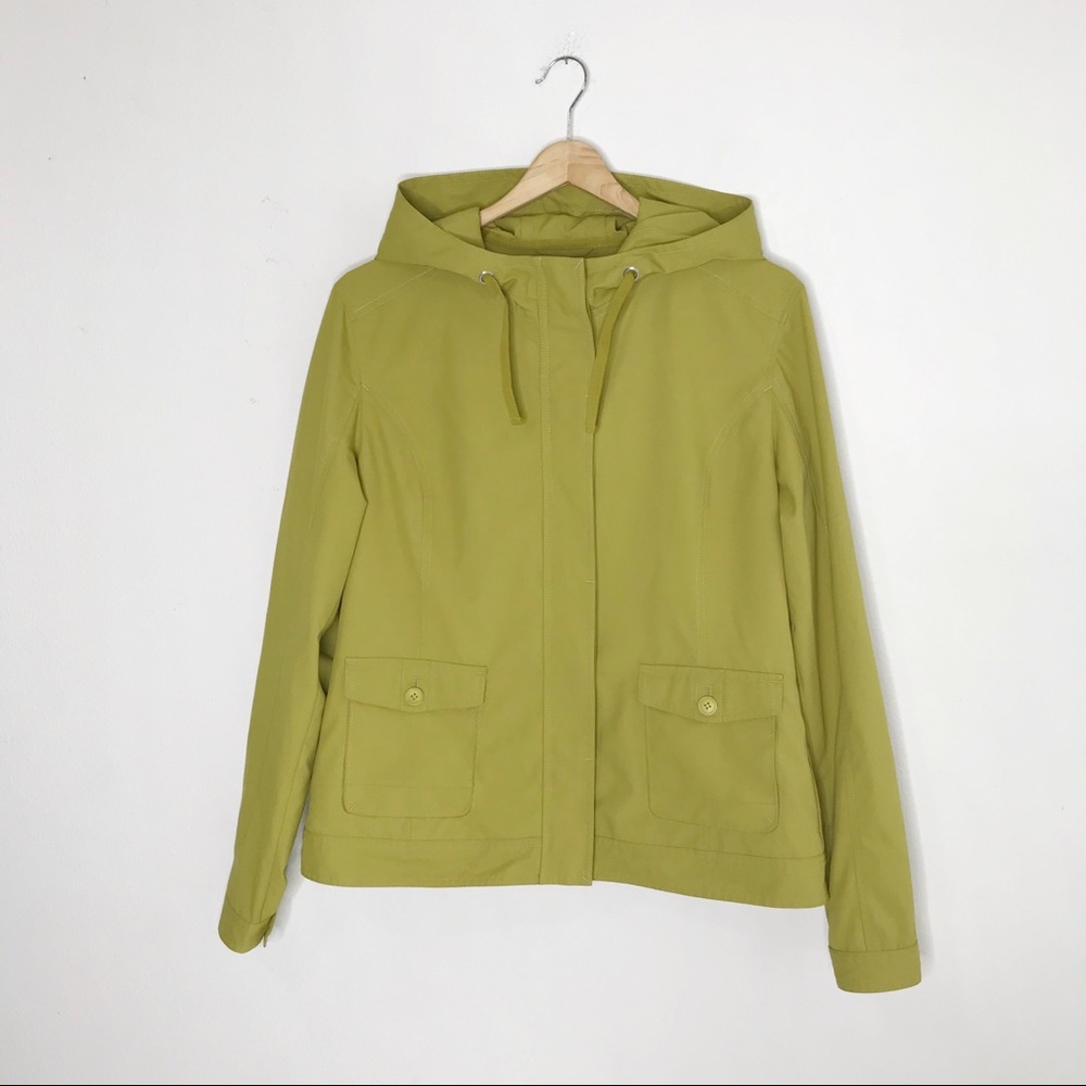Pendleton Solid Green Lightweight Rain Jacket Coat